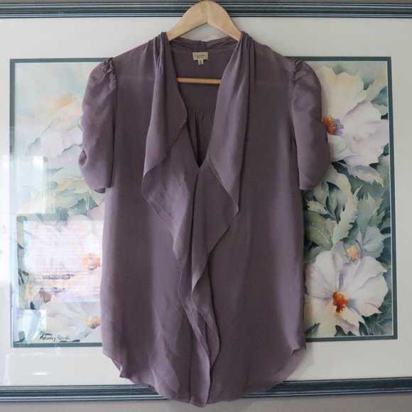 Aritzia T. Babaton Tinsley Blouse 100% Silk - Picture 8 of 9